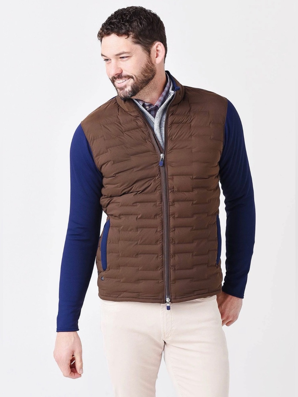 Peter Millar Crown Crafted Men’s Blaze Hybrid Cardigan